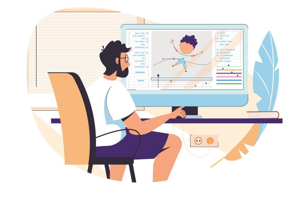 Video Motion Virtual digital grafica