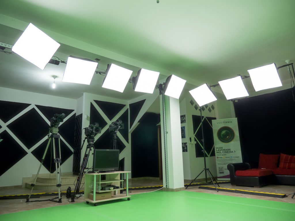 fari softbox sala di posa