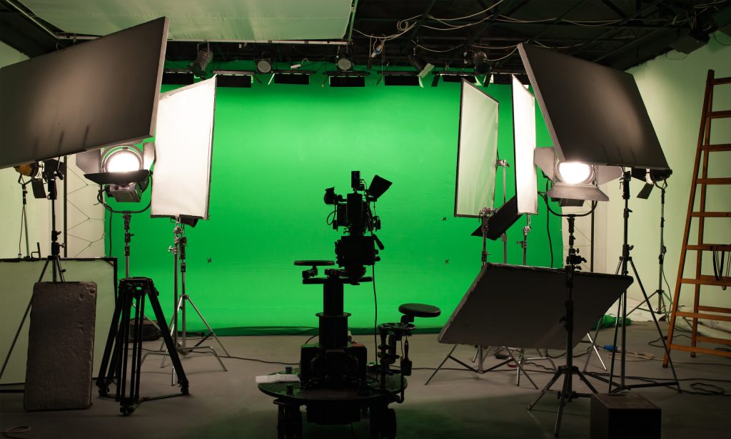Set virtuale Croma Key Studio green screen